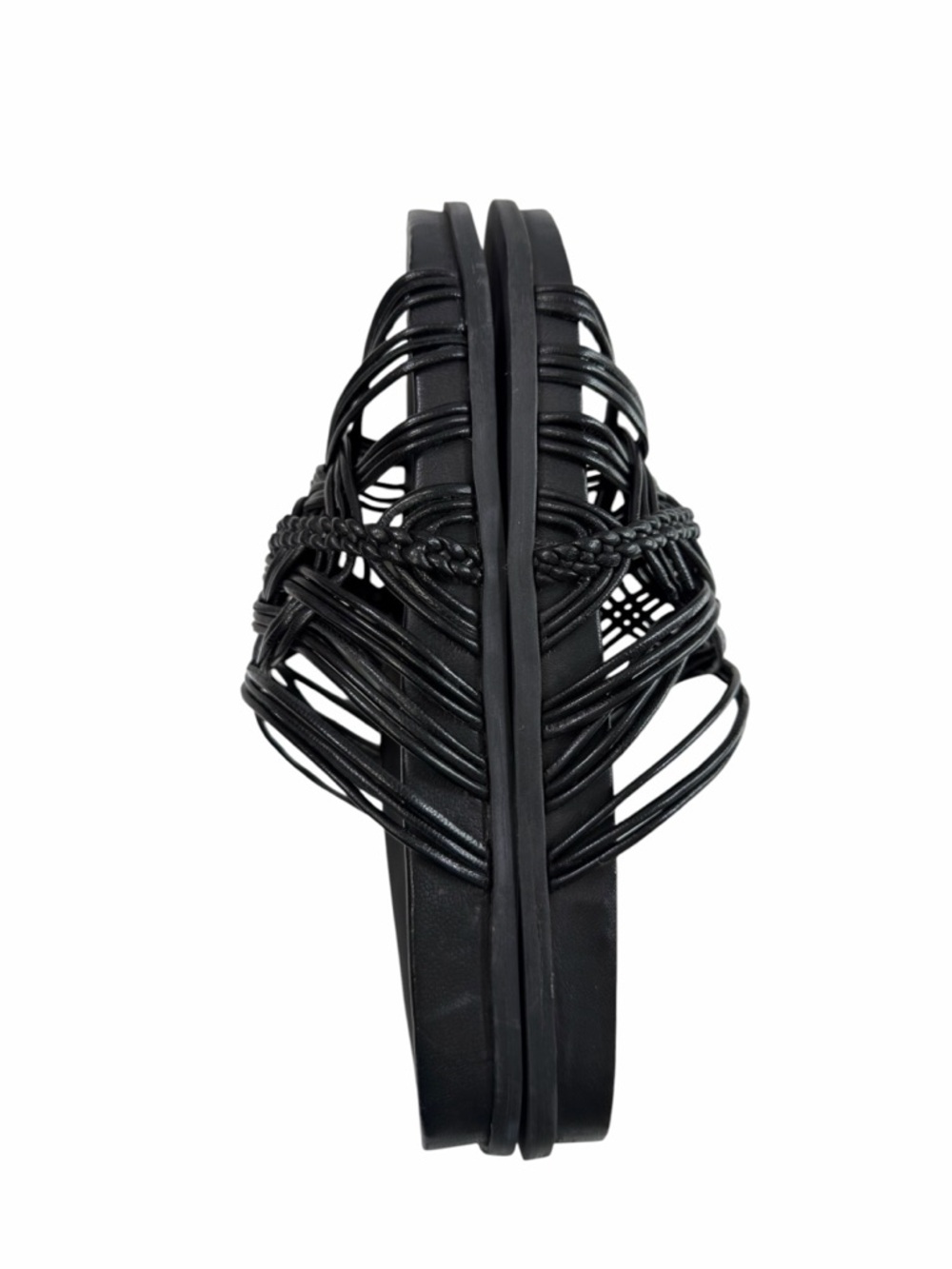 Jeffrey Campbell Intwined Strappy Slide Sandals Black Size 10 - Picture 8 of 16